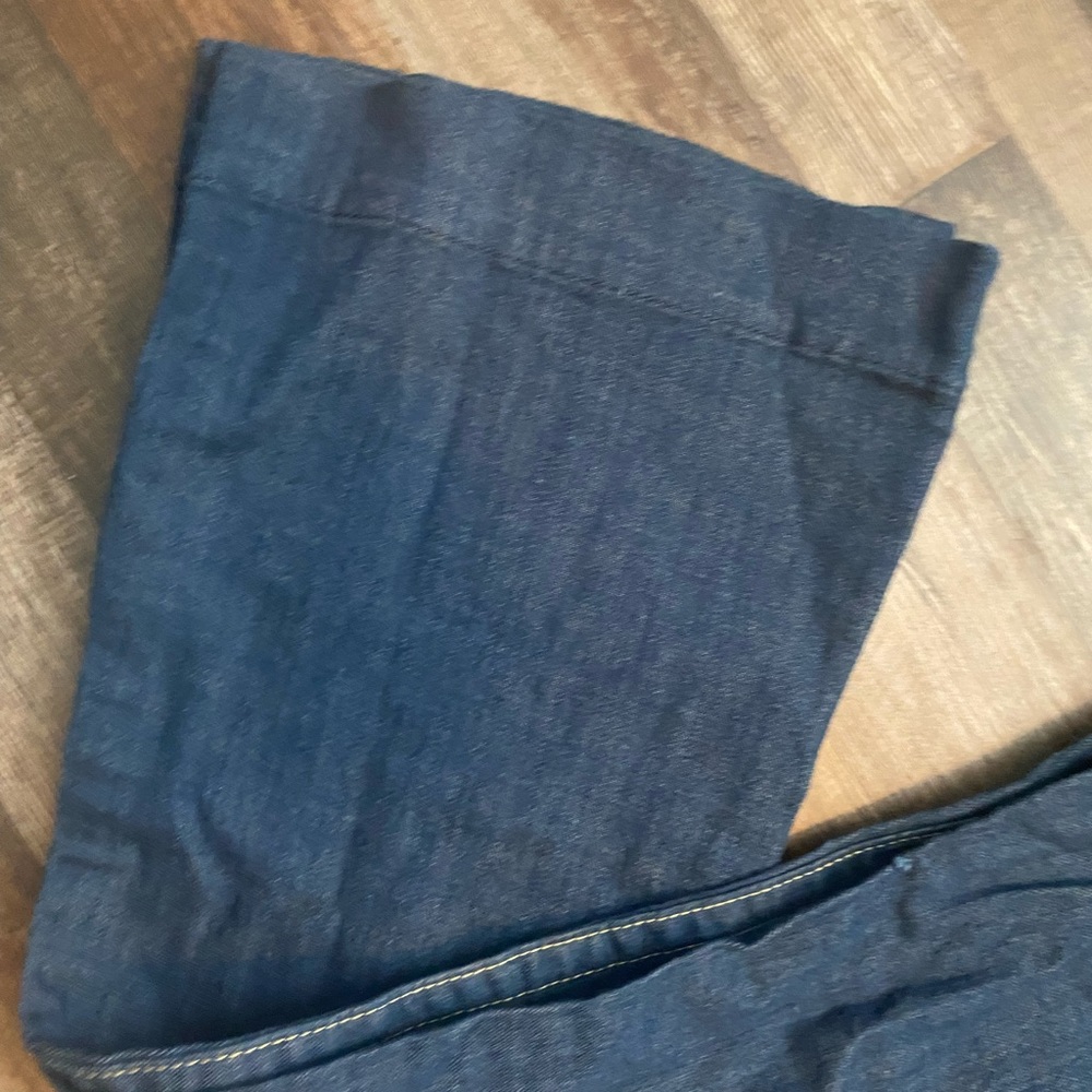 True Religion Dark Blue Wide Leg Flare Jeans - Picture 2 of 4